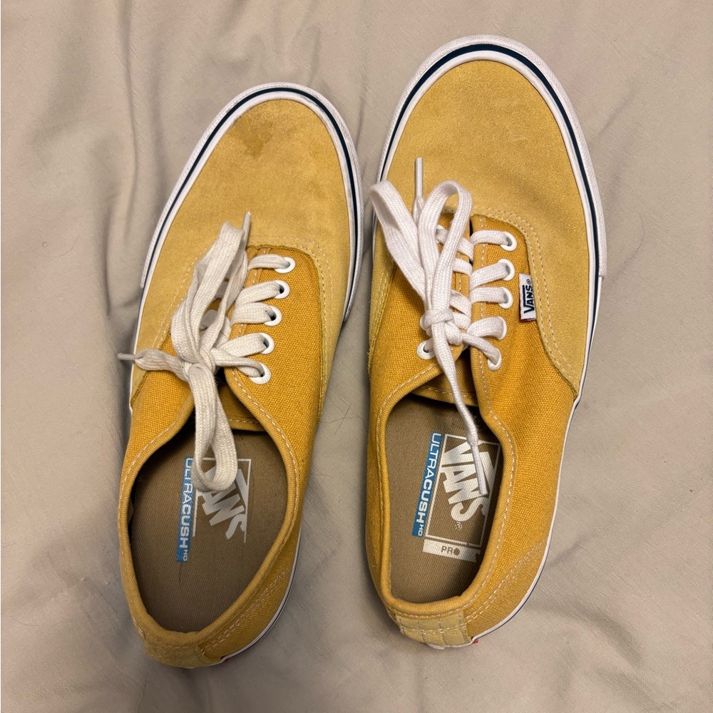 Vans Men's Mustard Canvas Sneakers